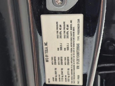 2019 Tesla Model 3 Mid Range RWD *Ltd Avail*