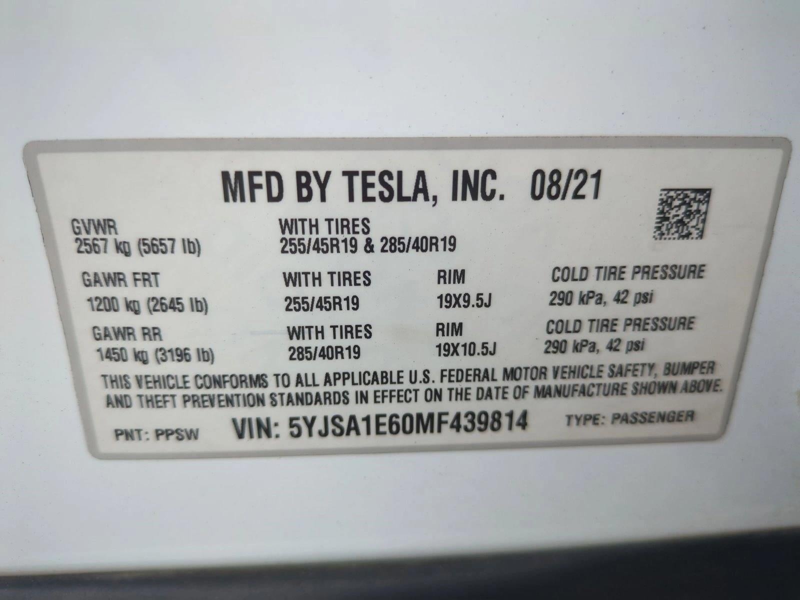 2021 Tesla Model S Plaid AWD