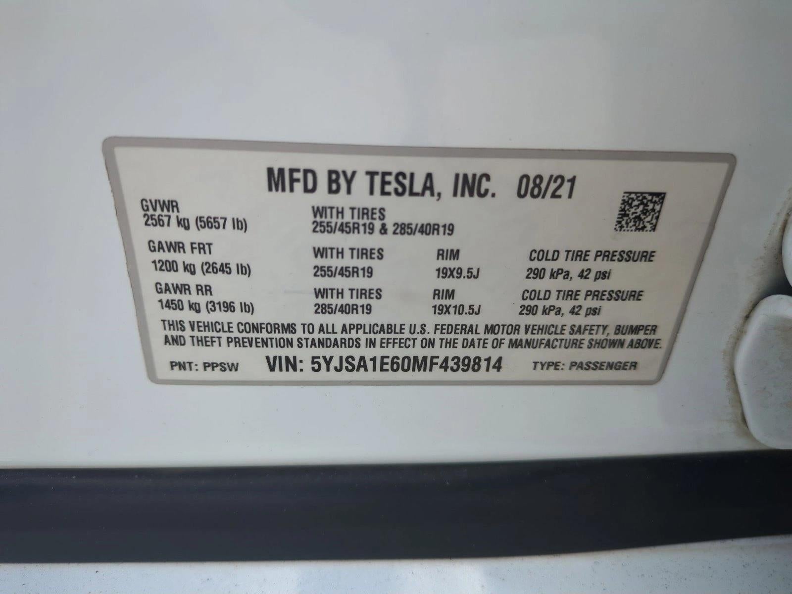 2021 Tesla Model S Plaid AWD