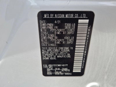 2021 Nissan Armada 4x2 Platinum