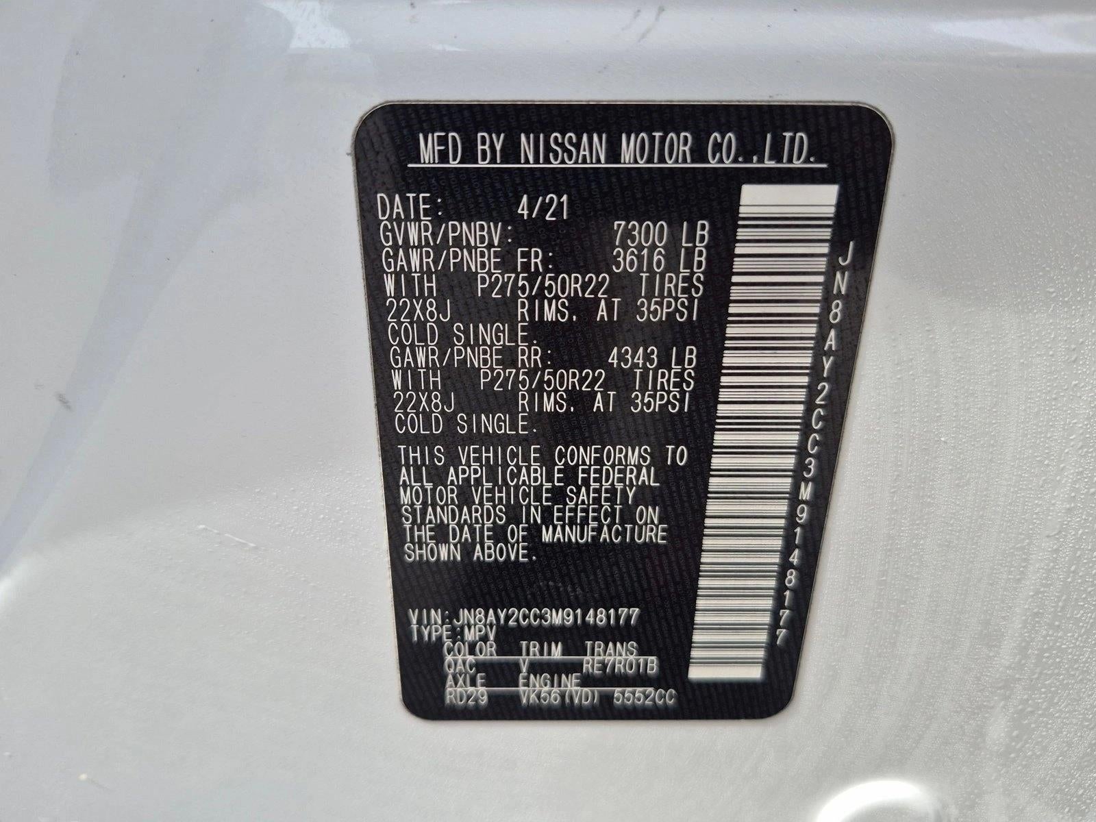 2021 Nissan Armada 4x2 Platinum