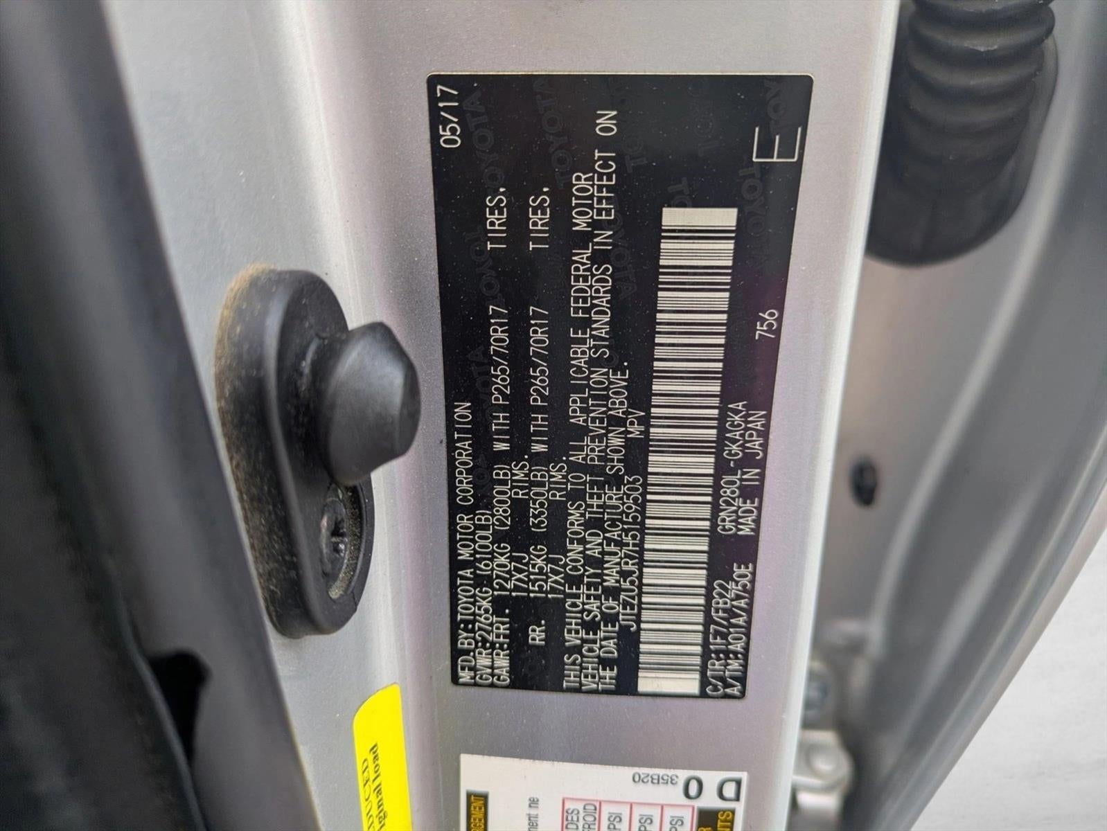 2017 Toyota 4Runner SR5 2WD (Natl)