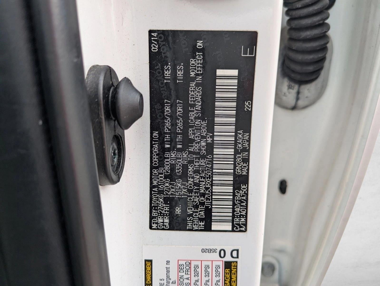 2014 Toyota 4Runner RWD 4dr V6 SR5 (Natl)