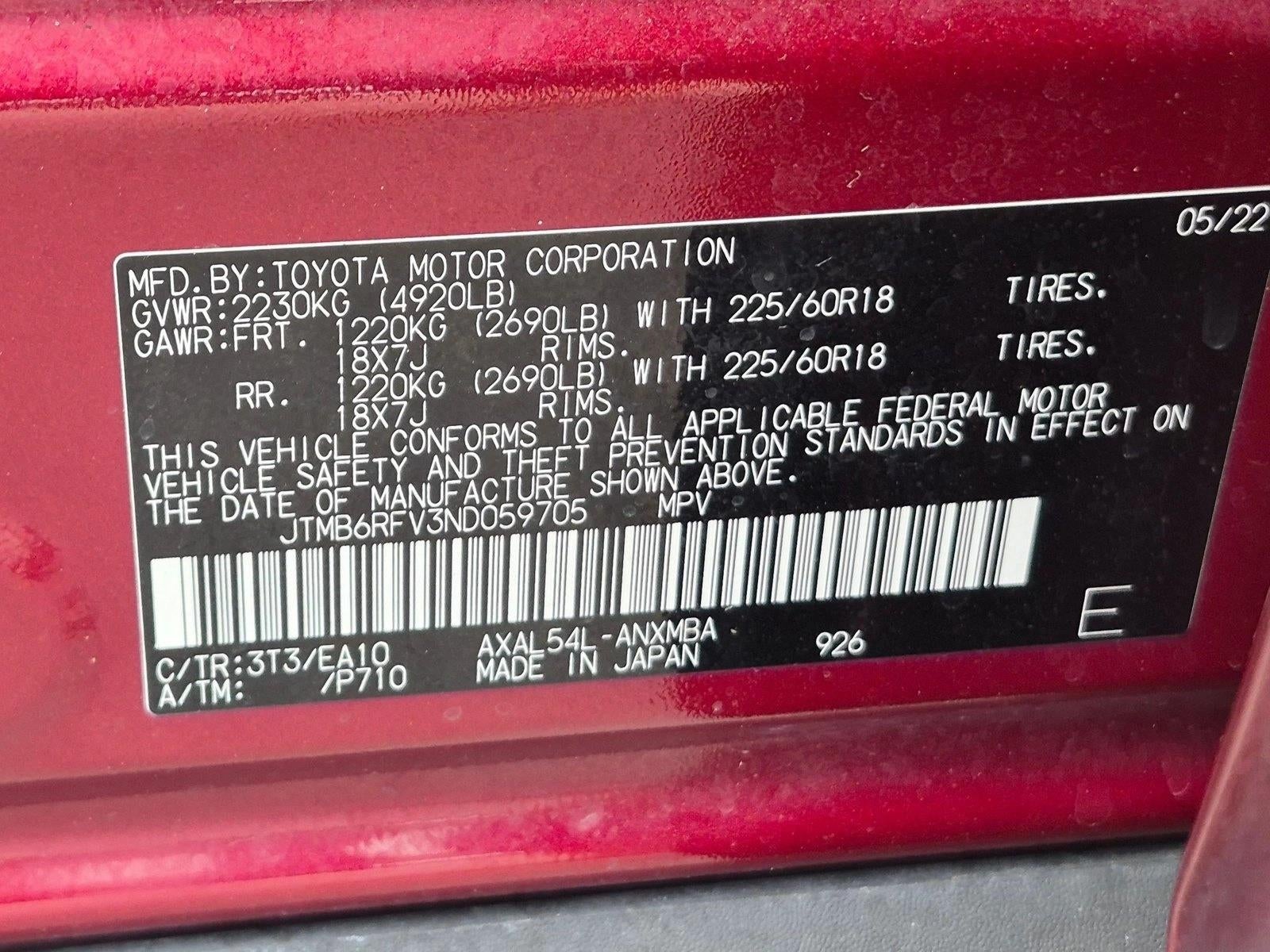 2022 Toyota RAV4 Hybrid XLE Premium AWD (Natl)