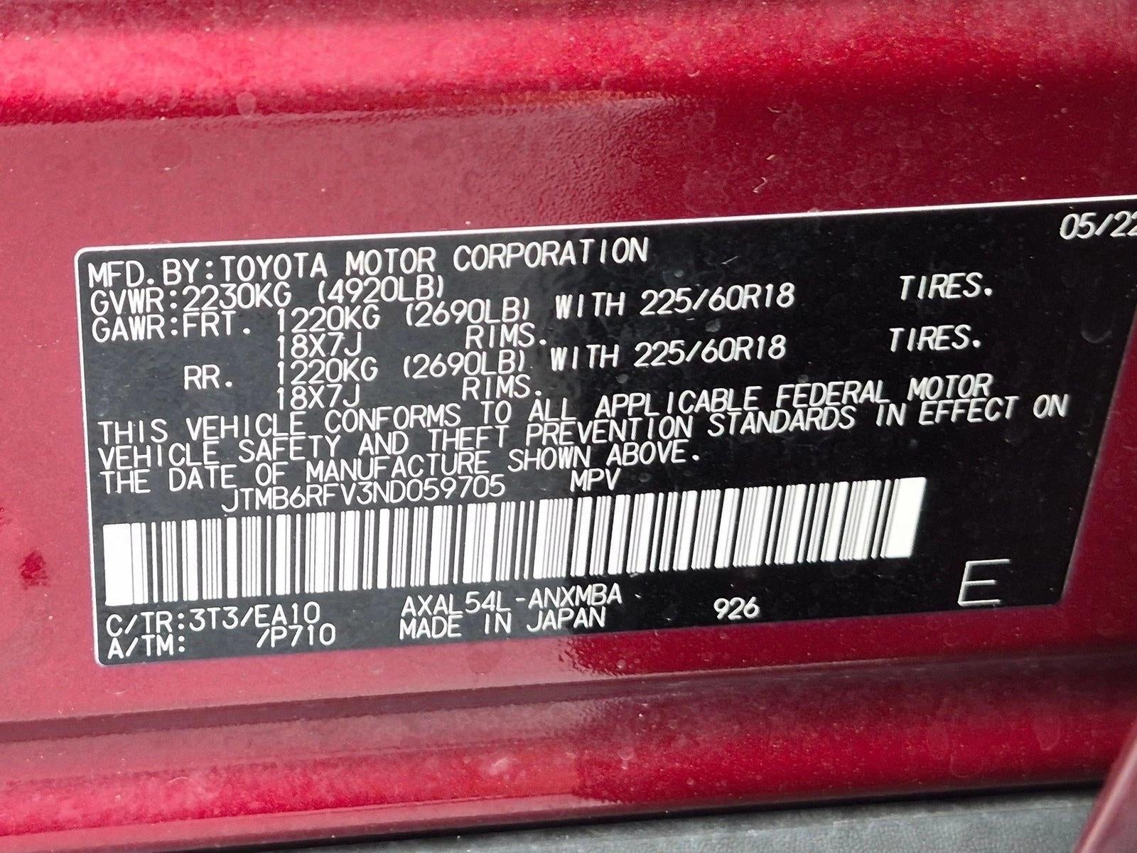 2022 Toyota RAV4 Hybrid XLE Premium AWD (Natl)