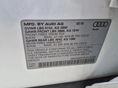 2018 Audi SQ5 3.0 TFSI Premium Plus