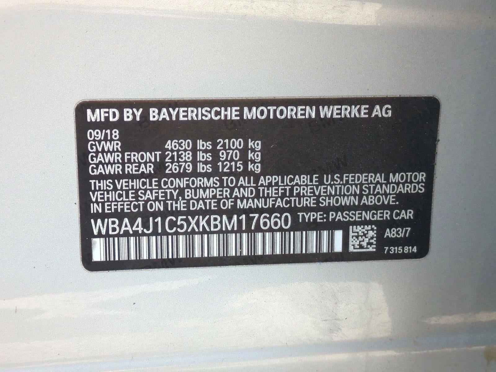 2019 BMW 430i Gran Coupe