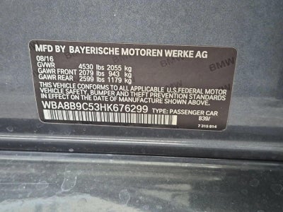 2017 BMW 330i Sedan
