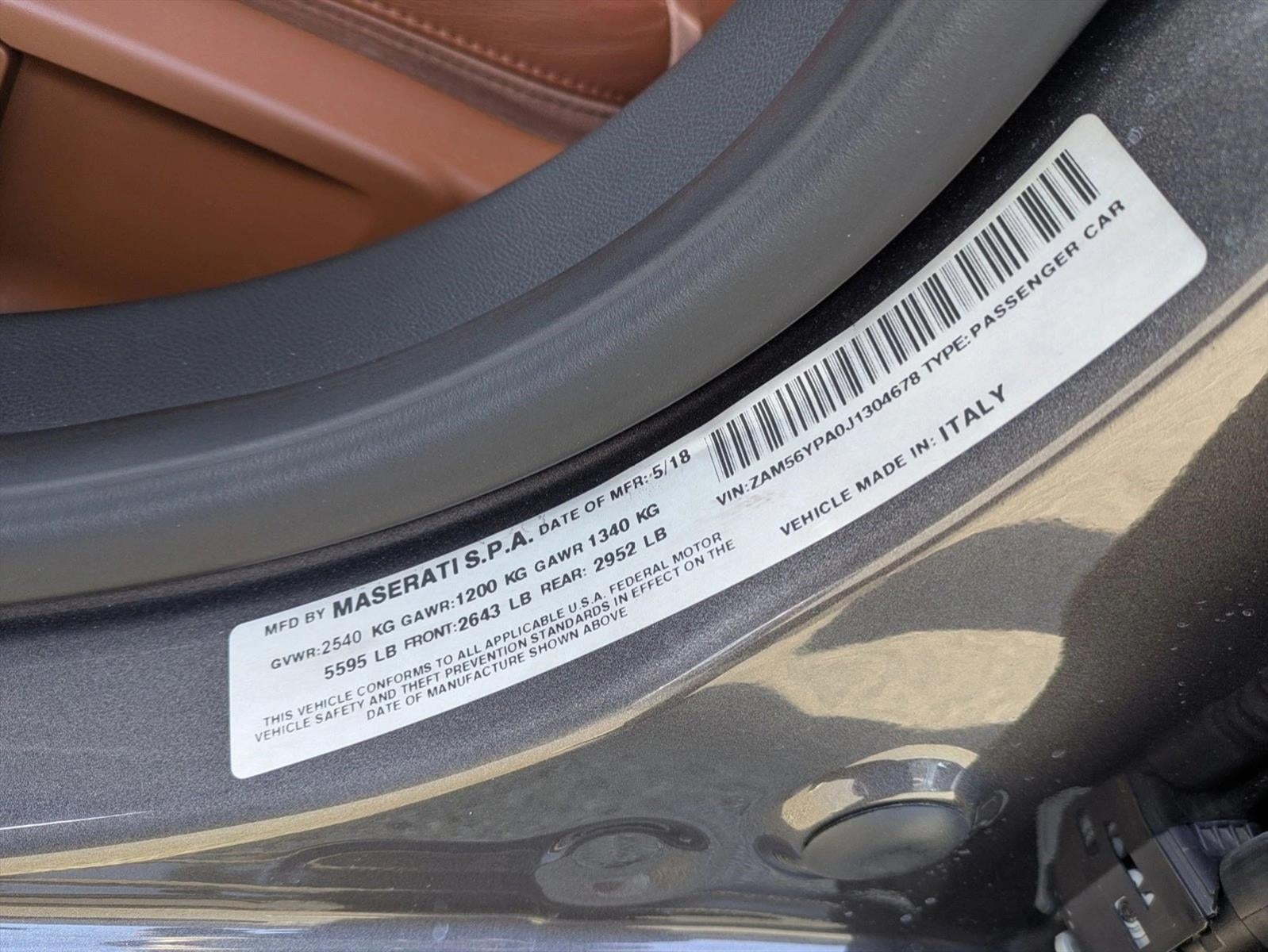 2018 Maserati Quattroporte S 3.0L