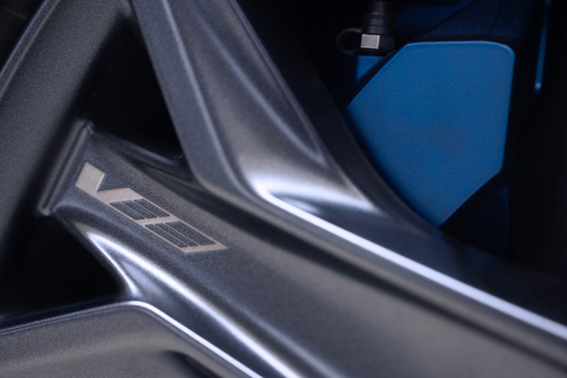 Close-up of the 2026 OPTIQ-V Brembo Performance Front Brakes | AutoNation Cadillac Corpus Christi in Corpus Christi TX